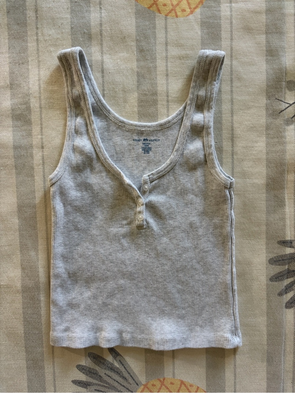 Brandy Melville grey ribbed tank top